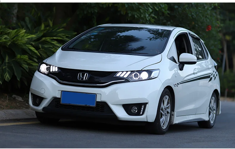 AKD автомобильный Стайлинг Головной фонарь для Honda Jazz фары- Fit светодиодный DRL Hid Bi Xenon автомобильные аксессуары