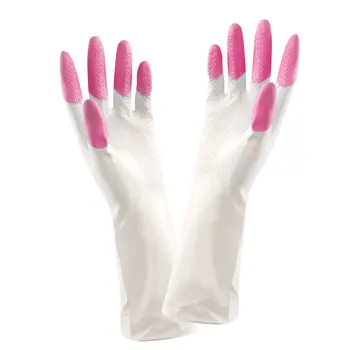

Waterproof Household Glove Warm Dishwashing Glove Water Dust Stop Cleaning Rubber Glove