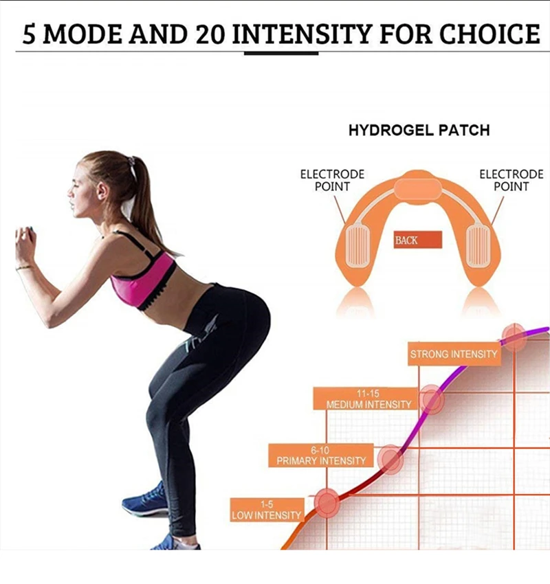 EMS Hip Trainer Charging Buttocks Muscle Stimulator Massager Building Perfect Butt Enhancer Tens Machine Smart Electric Massager