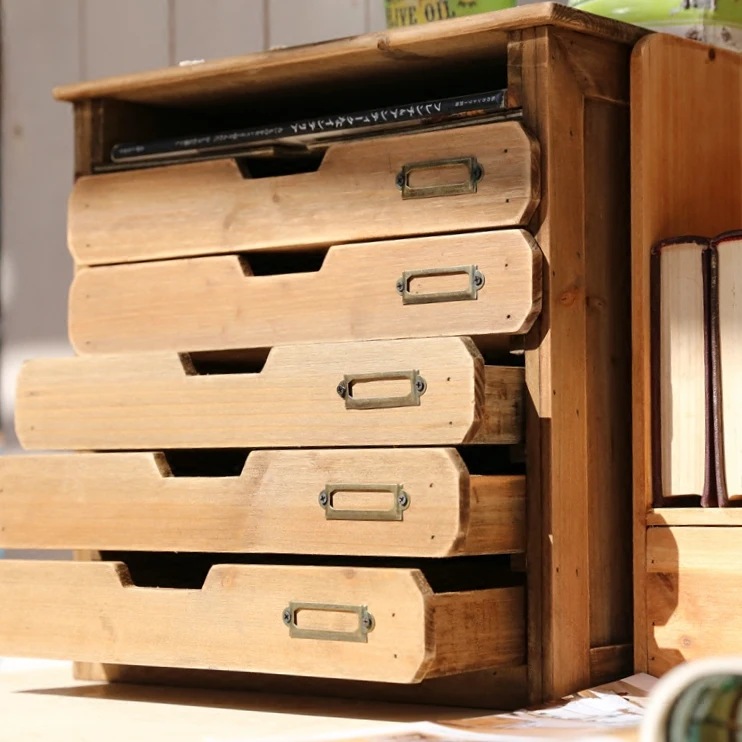 Handmade Wooden Drawers Storage Cabinets, Original Desktop Organizer Mini  Cabinet - Filing Cabinets - AliExpress