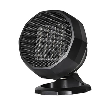 

HOT！-Mini Home Heater Infrared 1800W Portable Electric Air Heater Warm Desktop for Winter Household Bathroom Black EU Plug