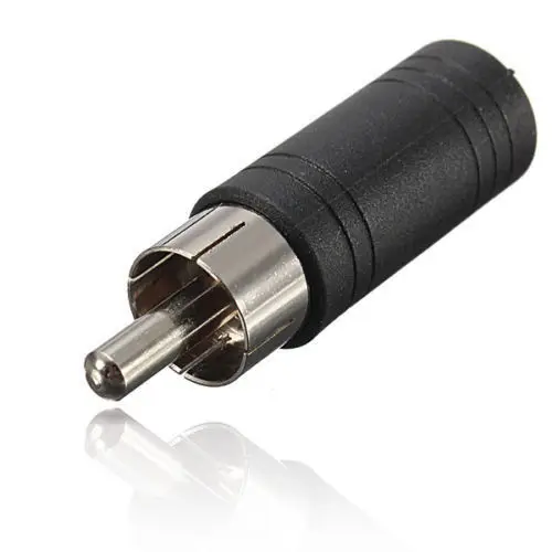 RCA штекер в 1/8 3 5 мм гнездо аудио адаптер конвертер разъем моно Phono 1
