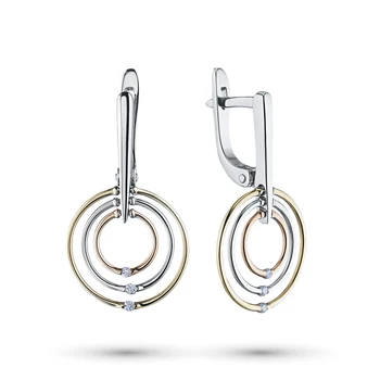 

Earrings made of white gold with diamond e1201sg09181100