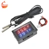 DC 5V 12V 24V 4 chiffres numérique LED double affichage thermomètre contrôleur NTC étanche capteur de température testeur pour voiture d'aquarium ► Photo 2/6