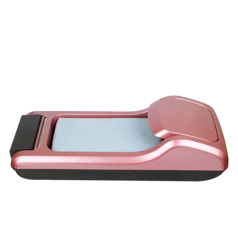 New Shoe Cover Machine Home Automatic Office Intelligent Disposable Shoe Cover Machine Stepping Shoe Film Machine - Цвет: pink