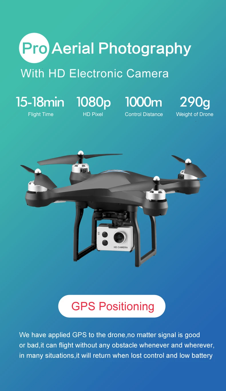 S2 Дрон с gps с 5G WiFi 1080P HD широкоугольная электронная камера gps Intellgent следующий Квадрокоптер Fly 18 mins игрушка VS F11 SG906