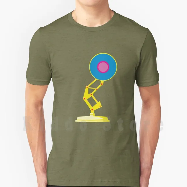 Pop Art Desk Lamp T Shirt Men Cotton 