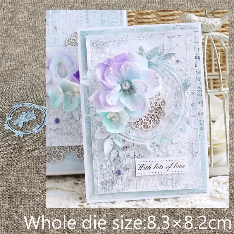 

New Design Craft Metal Cutting Die die cuts leaves foliage ring decoration scrapbook Album Paper Card Craft Embossing die cuts
