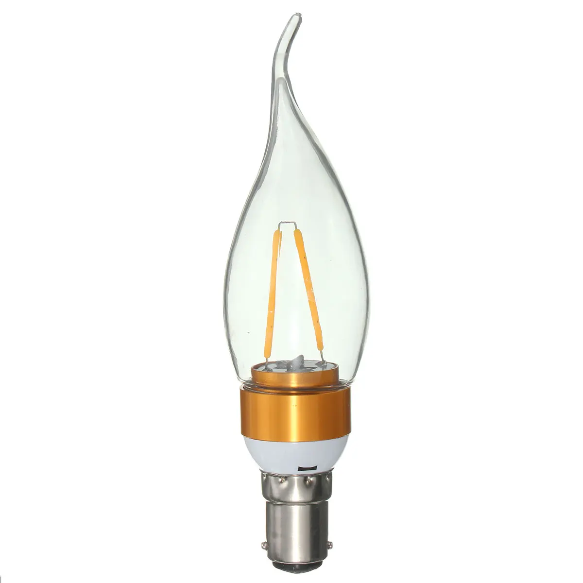 Лампа накаливания Эдисона E27 E14 E12 B22 B15 2 Вт 2 светодиодный S светодиодный пластиковый алюминиевый чистый белый теплый белый свет накаливания AC110V