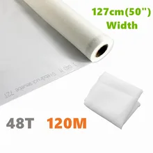 

1 Yards 48T 120M Polyester White Silk Screen Printing Mesh Fabric Filter Net