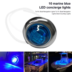 Lot de 10 lumières LED pour bateau marin 12V, 3LED, étanches, pour intérieur de bateau, éclairage de Navigation, latéral de camion, 3/4 pouces 