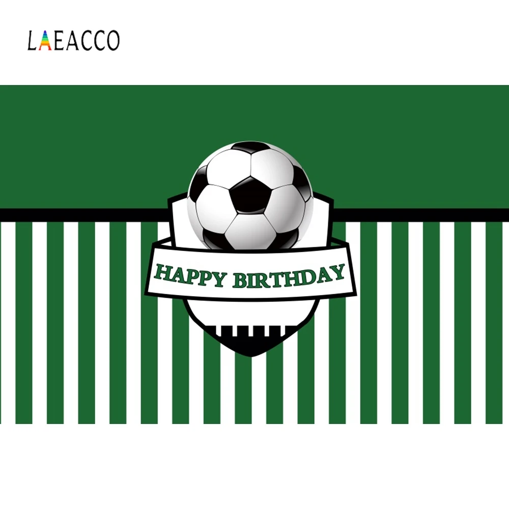 Laeacco травянистый футбольный фон для фотосъемки детей на день рождения индивидуальный фотографический фон для фотостудии