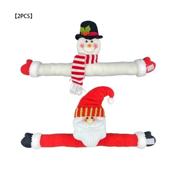 

2pcs Curtain Holdback Doll Living Room Bedroom Christmas Themed Window Curtain Drape Tie Holder Christmas New Year decorations