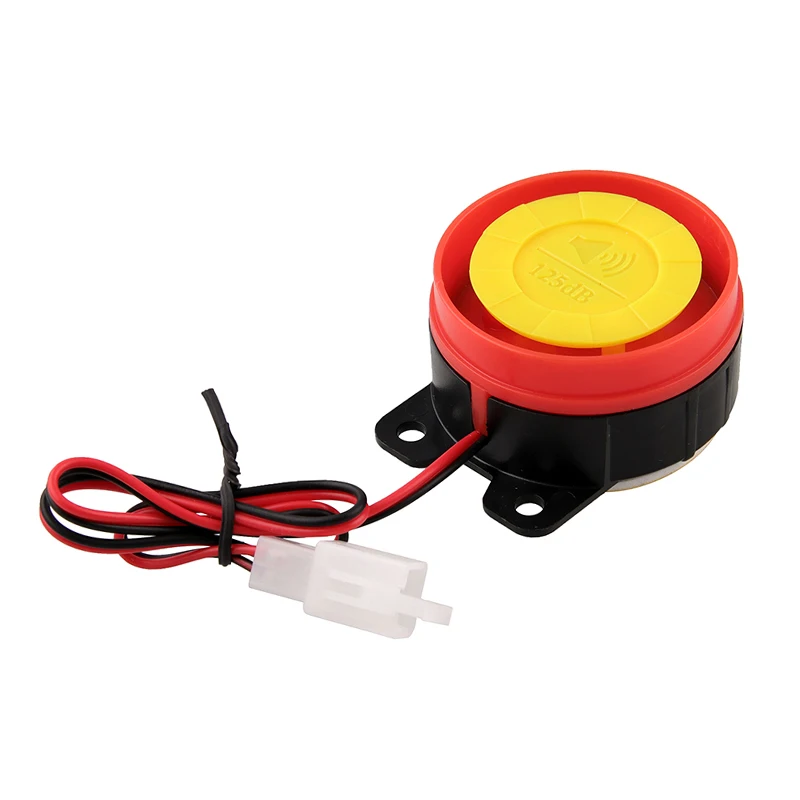 125db Motorcycle Burglar Alarm Scooter Anti-theft Alarm with Two Remote Control Key for Motorcycle Anti-theft System