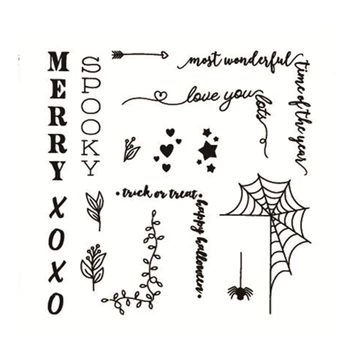 

2020 New Metal Cutting Dies and Scrapbooking For Paper Making Halloween Spider Web Embossing Card Clear Stamps Stampin Up Set