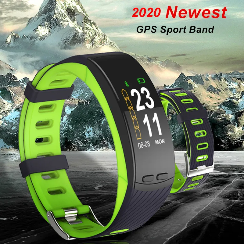 

New Professional Outdoor GPS Sport Bracelet Color Display Heart Rate Fitness Activity Tracker Call Reminder Wristband Man Woman