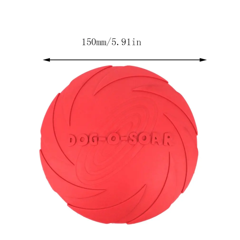 Rubber Safety Flying Saucer Soft Throw Catch Disk Fun Outdoor Dog Toys Pet Sports Disc Comfortable Pet Supplies