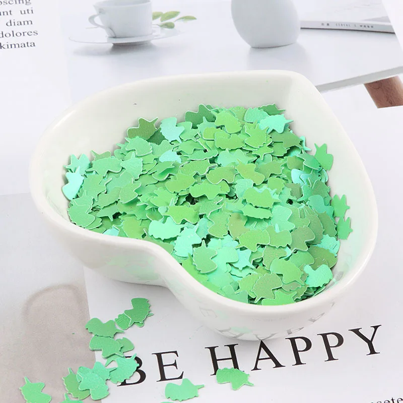LC/Explosive Ultra-thin 5*8mm Unicorn/little monster /10grams Sequins PVC Flat for DIY Card Making Craft Color Collection - Цвет: 18