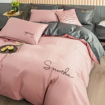 

Cotton Velvet Family of Four Cotton Bed Sheet Quilt Cover Three-Piece Bedding Enterprises Shall