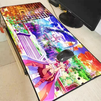 

MRGBEST Anime No Game No Life Locking Edge Large RGB Mouse Pad Waterproof Game Desk Mousepad Keyboard Mat for Warcraft Dota LOL