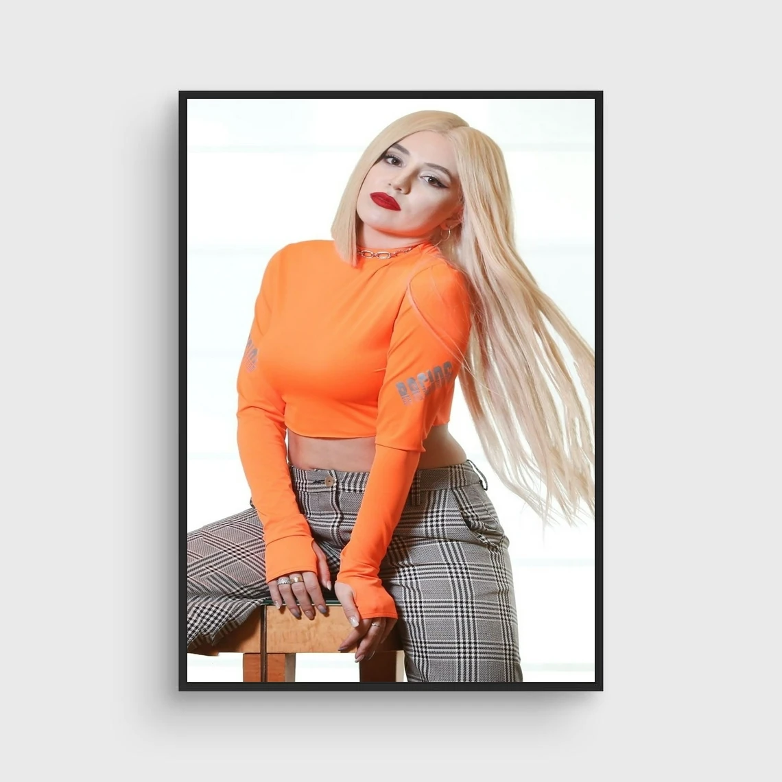 Ava Max Poster Canvas Print Music Rapper Album Star Photo Art Poster Home  Decor Wall Painting (No Frame)