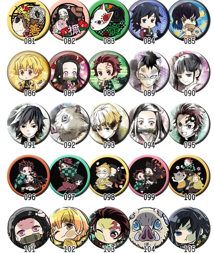 1 шт. 58 мм аниме демон убийца: Kimetsu без Yaiba Tanjirou Nezuko милый значок брошь значок