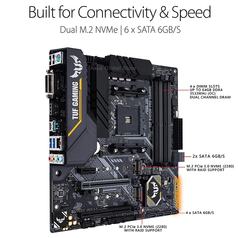 TUF B450M-PRO GAMING、Ryzen 5 3600、メモリ32G TUF B450M-PRO GAMING｜Motherboards｜ASUS USA