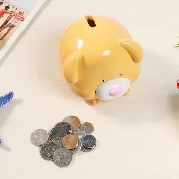 

Coins Money Box Saving for Kids Decor Cartoons Simple Modern Animal Dog Cute Piggy Bank Alcancias Para Ninos Home Garden BE50MB