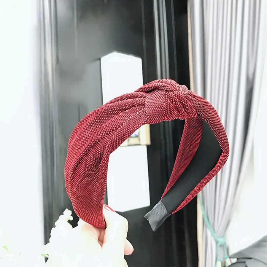 Haimeikang, модная завязывающаяся повязка на голову, головной убор, новинка, высокое качество, ободок на голову, ободок, бутик, женские Шелковые нитки, аксессуары для волос