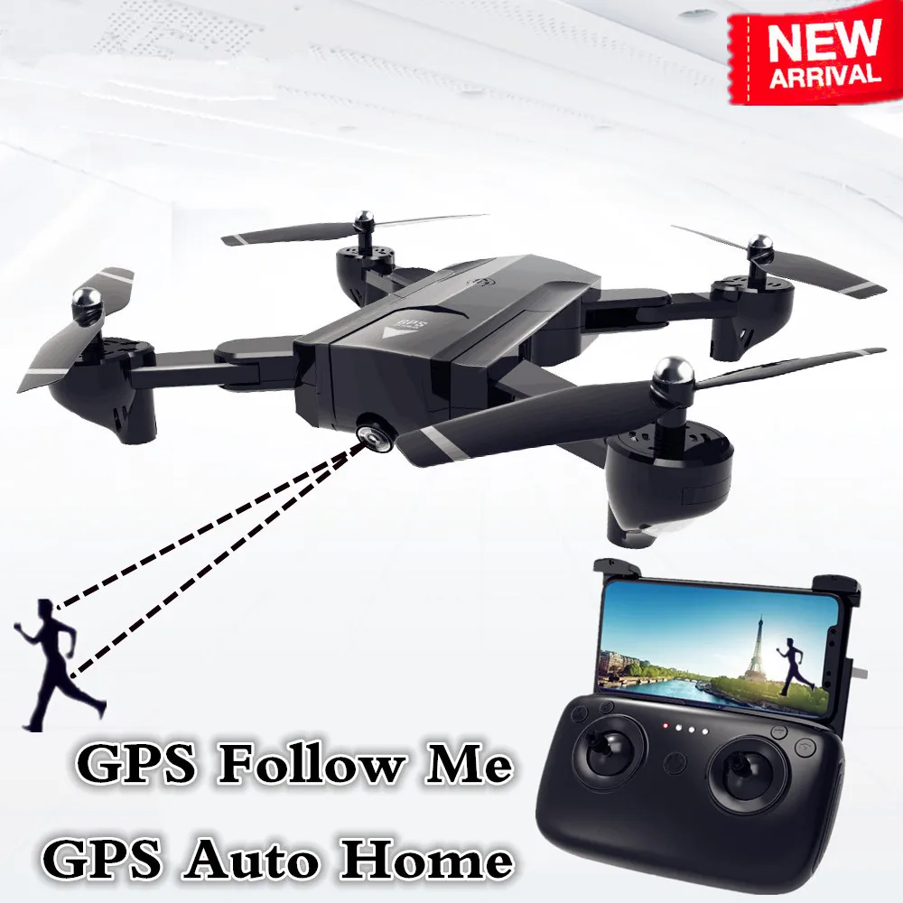 Новый GPS Wifi Радиоуправляемый Дрон с 4K 1080P HD камерой Follow Me Квадрокоптер FPV