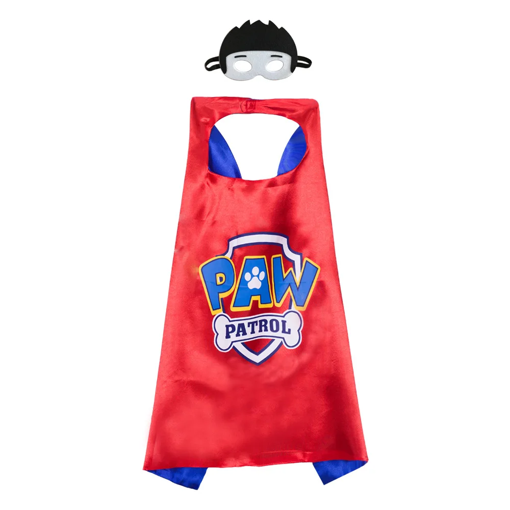 Paw Patrol подарок на день рождения маска плащ Эверест косплей 70 см Рождество Хэллоуин вечерние украшения для детских игрушек для детей D58 - Цвет: Deep Red
