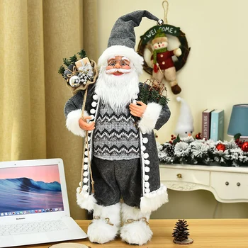 

30/45/60cm Cute Santa Claus Ornaments Handmade Craft Christmas Party Home Decoration HYD88