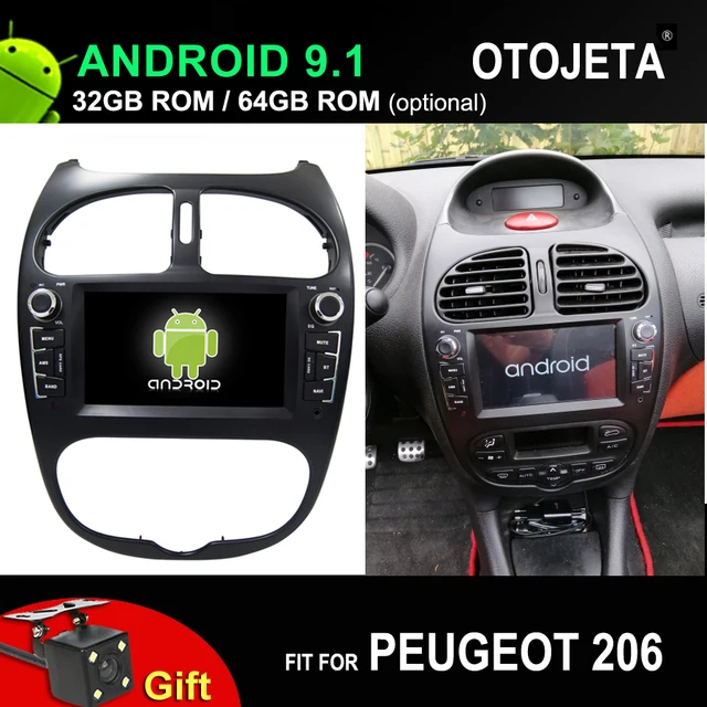 $US $355.68 4G lte Octa Core Car Android 9.1 player for Peugeot 206 car gps multimedia head unit stereo tape re