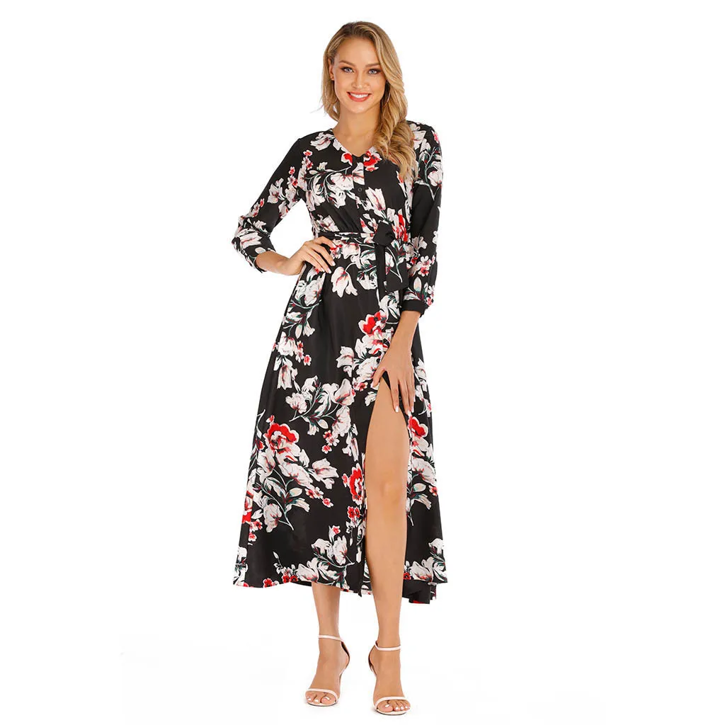 Женское модное платье с принтом, новое женское модное сексуальное платье с длинным рукавом, женское платье, Дамское модное сексуальное платье с длинным рукавом# g2