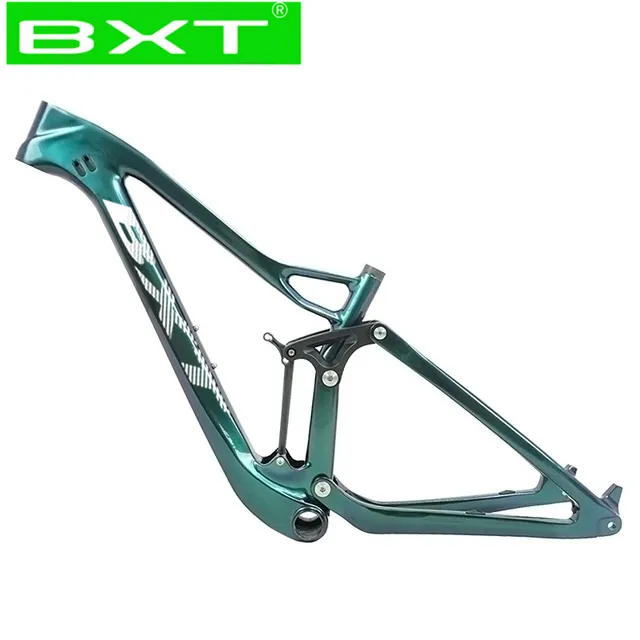 $US $690.30 Suspension MTB Frame Carbon MTB Mountain Bike Soft Tail Frame 142/148mm Boost Full Suspension XC Of