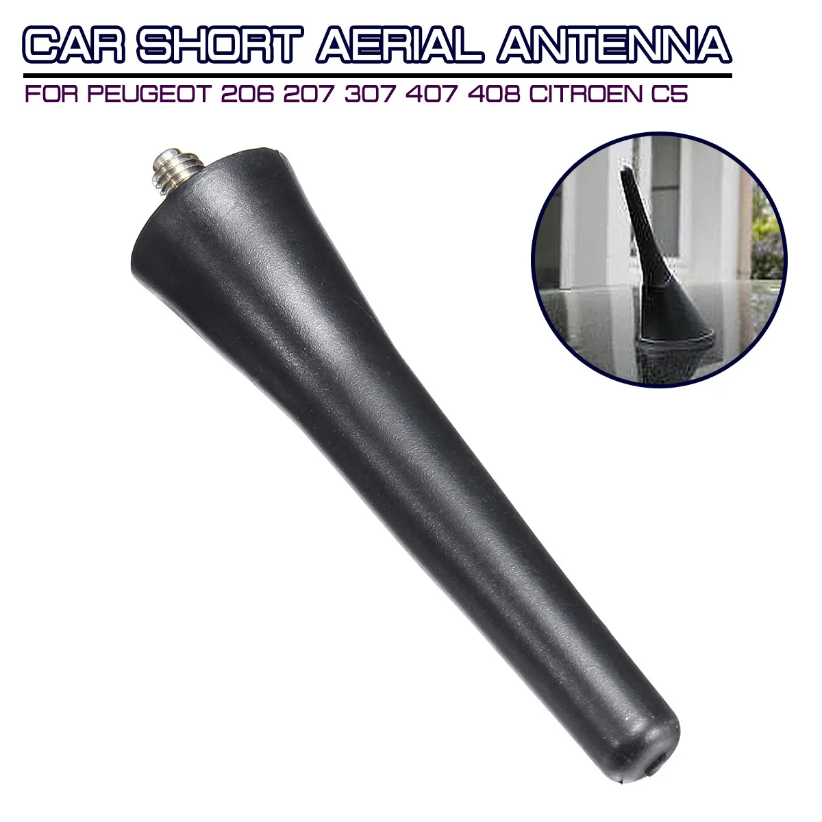 Короткая автомобильная антенна для Citroen C5 Peugeot 206 207 307 407 408 Triumph Picasso 6561N3 |
