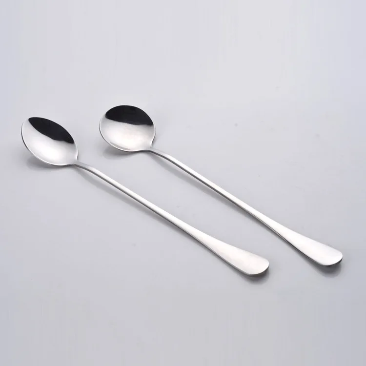 Japanese Korean Stainless Steel Mixing Spoon Summer Day bing shao 1010 Series bing shao Coffee Spoon Long Handle Spoon