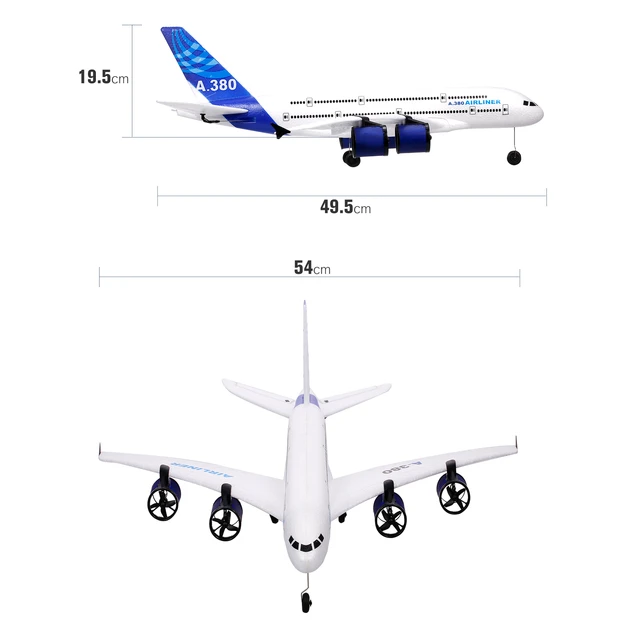 Avião de controle remoto com asas fixas, avião elétrico RC, espuma Epp, DIY  Flight Toys, Built-in Gyro, 2.4GHz, 2CH - AliExpress