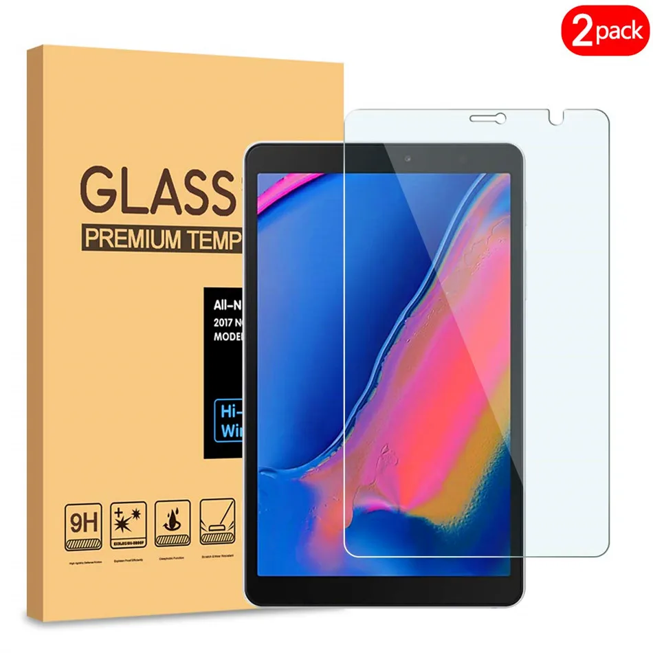 2 шт Для Samsung Galaxy Tab A(S Pen) 8,0 SM-P200 P205 протектор экрана закаленное стекло для Galaxy Tab A с S Pen - Цвет: Прозрачный
