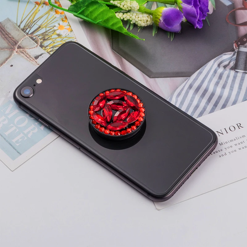 Карманный Разъем для мобильного телефона, кольцо-держатель на палец, кронштейн для IPhone 11 Pro Max XS samsung Air Bag, подставка для сотового телефона - Цвет: Красный