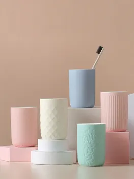 

Nordic Bathroom Accessories Ceramic Mouthwash Cup Toothbrush Cup Teeth Cup Holder ванная комната badezimmer Badkamer