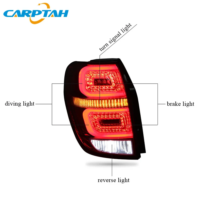 US $325.00 Car Styling Tail Lights Taillight For Chevrolet Captiva 2008 2016 Rear Lamp DRL Turn Signal Brake Reverse LED Lights