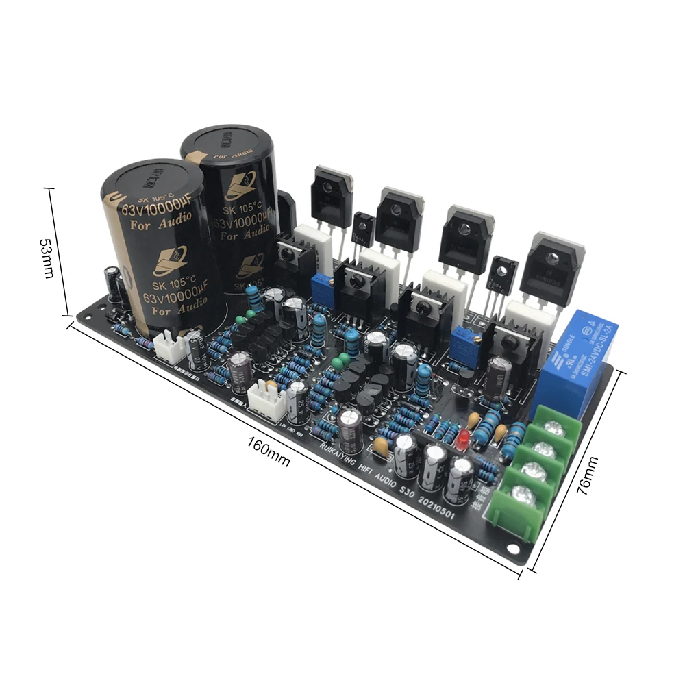 150w + 150 de Alta Aiyima Onsemi Tubo Placa Amplificador Fidelidade Duplo Canal Áudio Amplificadores Som Potência Upc1237 Alto-falante Proteger - Image 3