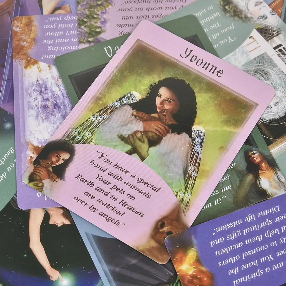 Oracle Tarot Cards 44PCS сообщения от ваших ангелов настольная игра карта для семьи счастливые Вечерние развлечения Настольные игральные карты, игра