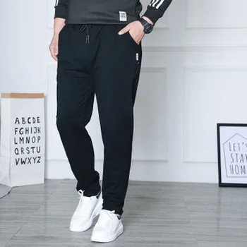 

New Casual Cool Men pants Cotton Slim Pant Fashion Business Solid mens sweat pants