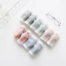 Г. Корейский стиль, стиль, детские Нескользящие летние сетчатые дышащие однотонные носки для ползания