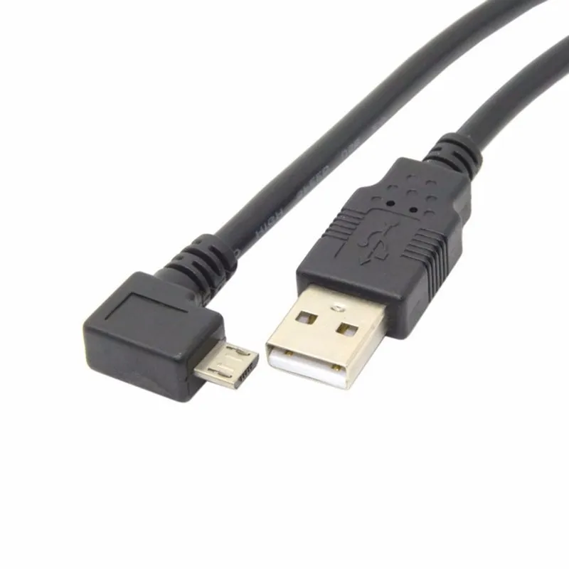 

Left Angled 90 Degree Micro USB Male to USB 2.0 USB2.0 Data Charge charger Cable 1m 1.5m 3m 3ft 5ft 10ft for Cell Phone & Tablet