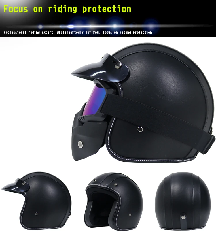 Capacete, Мото шлем VOSS 052 Ретро мото rcycle гоночный шлем персонализированный мото rcycle шлем половина шлем мото крест