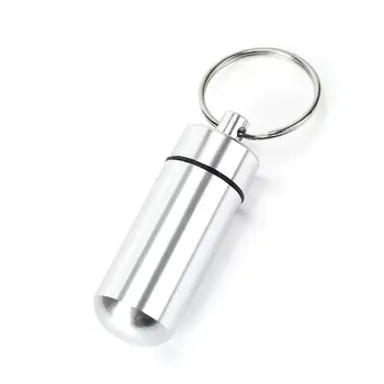 

Aluminum Alloy Cartridge Mini Waterproof Sealing Metal Pill Box Mobile Phone Connector Storage Earplug Aluminum Bottle