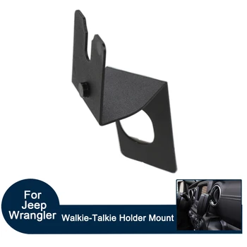 

Car Walkie-Talkie Holder Mount fit for Jeep Wrangler JL 2018 Interphone Bracket Aluminum Alloy Carrier Interior Accessories